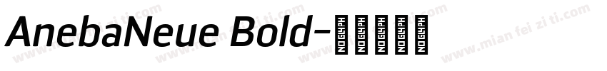 AnebaNeue Bold字体转换